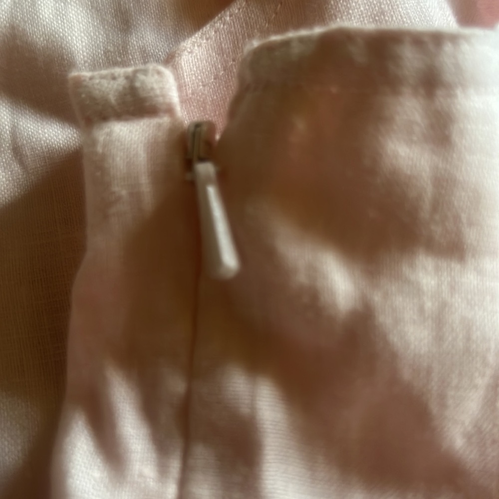 Lord & taylor pink sleeveless linen  blouse - Picture 3 of 3
